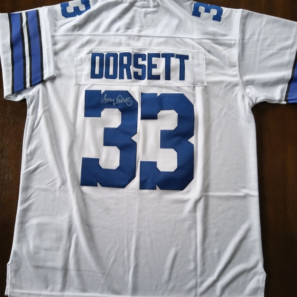 NFL 3 DALLAS COWBOYS FOOTBALL JERSEY 2 OF THE 3 ARE AUTOGRAPHED BY TONY DORSETT - Picture 3 of 16